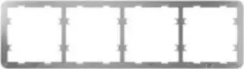 Kornizë katërfishe Ajax LightSwitch Frame 55, për 4 çelësa, plastike, e bardhë