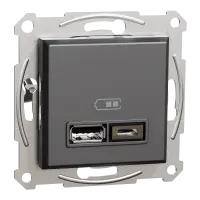Prizë USB i dyfishtë 2.4A Schneider Electric Asfora EPH2700371 Antracit