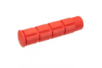 Doreza biçiklete Grips-at V-Shaped Single-Speed, 120 mm, gome, të kuqe