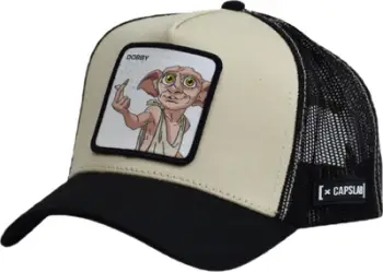 Kapele baseball Capslab Harry Potter Dobby CL-HP1-1-CT-DOB3, rrjetë, bezhë e zezë