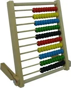 Abak matematikor School Abacus, 10 rreshta, prej druri, shumengjyrësh