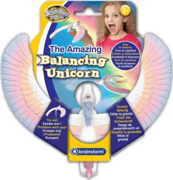 Lodër balancuese Brainstorm Toys Amazing Unicorn, dekorative, njëbrirësh shumëngjyrësh