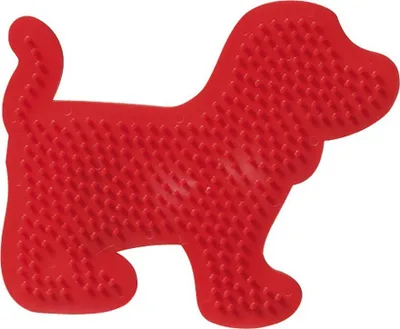 Lodër kreative SES Creative Pegboard Dog, dërrasë me rruaza, shumëngjyrëshe - 1