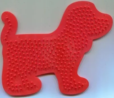 Lodër kreative SES Creative Pegboard Dog, dërrasë me rruaza, shumëngjyrëshe - 2