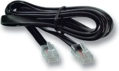 Kabllo telefonike Microconnect MPK430S, 3 m, RJ12 në RJ45, e zezë - 1