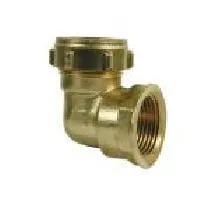 Bashkues këndor reduktues Conex, 90°, 15 mm në 1/2", bronzi - 1