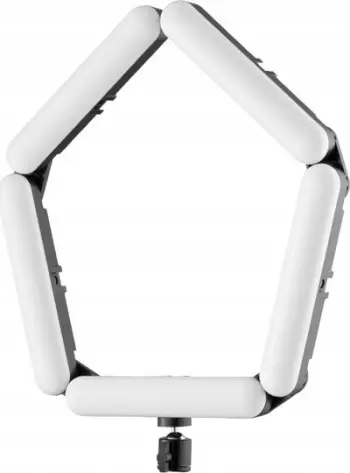 Dritë studioje LED FreePower V8, unazë gjashtëkëndore, 3200-6500K, e bardhë