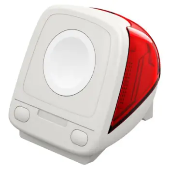 Mbajtëse karikimi Spigen Classic C1 për Apple Watch, polikarbonat, bazë kundër rrëshqitjes, e kuqe ruby