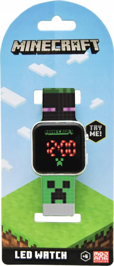Orë dore Minecraft MIN4165, LED, me kalendar, shumëngjyrëshe - 2