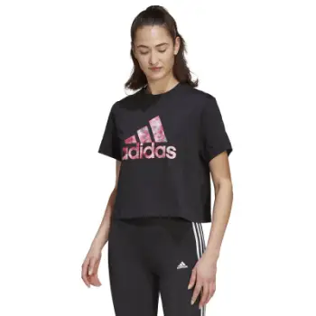Bluzë femrash Adidas Uforu GT T HB1515, pambuk, e bardhë