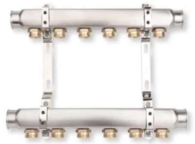 Zespol rozdzielaczy K2-4 BASE INOX 4 obwody G1-G3/4" - 6085170 - 1