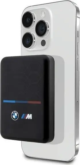 Powerbank BMW MagSafe M Collection, 5000mAh, karikim pa tela 15W, gri