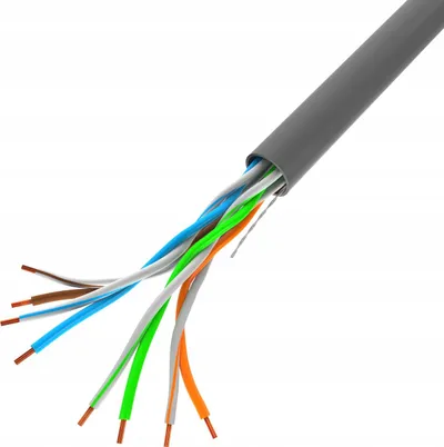 Kabllo rrjeti Lanberg UTP CCA, 100 Mb/s, 100 m, gri - 2
