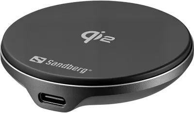Karikues pa tela Sandberg Wireless Charger Magnet Qi2, 15W, magnetik, gri - 1