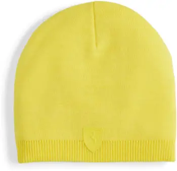 Kapelë beanie Puma Ferrari Sportswear, madhësi universale, e verdhë Speed Yellow