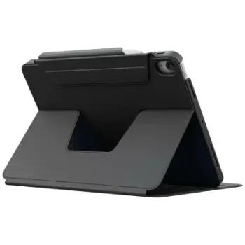 Kapak magnetik Uniq Rovus Snapmount për iPad Air 13", rrotullim 360°, me mbajtëse Apple Pencil, i zi