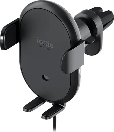 Mbajtëse veture IOttie Auto Sense 2, karikim wireless, montim në grila ajri, e zezë - 1