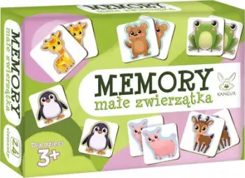 Loja memorie Kangaroo Memory Little Animals, 24 elemente, për fëmijë 3+