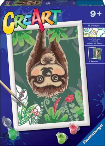 Set pikturimi me numra Ravensburger CreArt Hanging Out, për fëmijë 9+, shumëngjyrësh