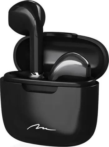 Kufje Bluetooth TWS 5.3 in ear, 15 orë, me kuti karikimi, të zeza