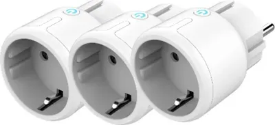 Prizë inteligjente Deltaco SH P01M, Wi Fi 2.4 GHz, set 3 copë, e bardhë - 2