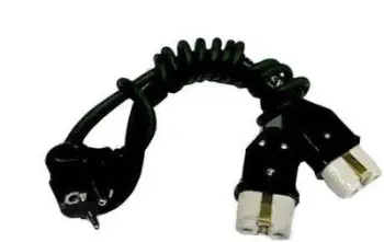 Kabllo lidhëse e dyfishtë Prumel për tigan, e zezë