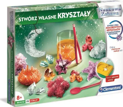 Set eksperimental Clementoni Scientific Fun Create Your Own Crystals, krijim kristalesh, edukativ për fëmijë - 1