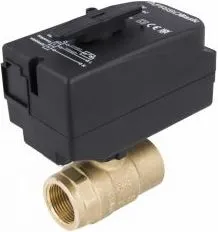 Valvulë me top Afriso 2-WAY Bev 3/4", NC, aktuator 230V, e zezë - 1