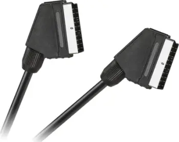 Kabllo SCART Lexton Euro Euro, 21 pin, 1.2m, e zezë