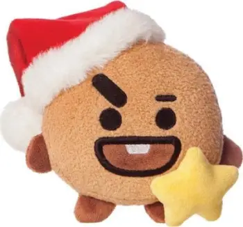 Lodër pelushi BT21 SHOOKY Winter, figurë koleksionuese, material i butë, ngjyrë kafe
