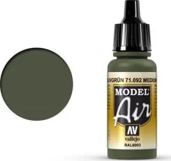 Bojë akrilike Vallejo Model Air Medium Olive, 17ml, mat, e gjelbër ushtarake