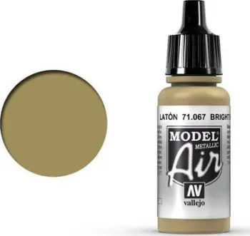 Ngjyrë akrilike Vallejo Model Air Bright Brass, metalike, 17ml, ngjyrë ari