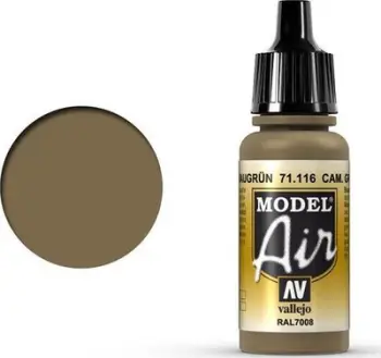 Ngjyrë akrilike Vallejo Model Air Camouflage Grey Green RAL7008, 17ml, për aerograf
