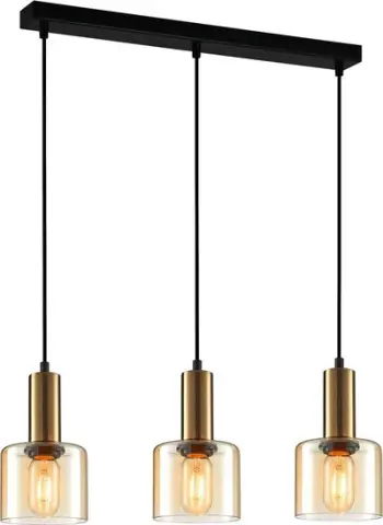 Llambadar varës Netlighting Santia 3 drita, E27, metal bakri, i artë