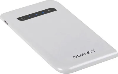 Karikues portativ Q-CONNECT Powerbank 3000mAh, Li-Polymer, argjendtë - 2