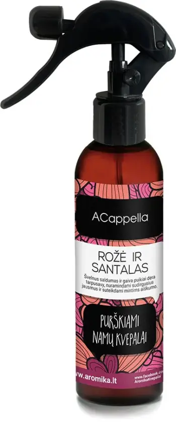Aromatizues shtëpie ACappella Rose and Sandalwood, spraj, 200 ml