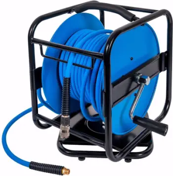 Zorrë pneumatike me bobinë Airpress 46573, 8mm, 30m, blu