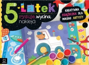 Libër kreativ për fëmijë Super Kid, 5 vjeç, vizaton pret ngjit, shumëngjyrësh