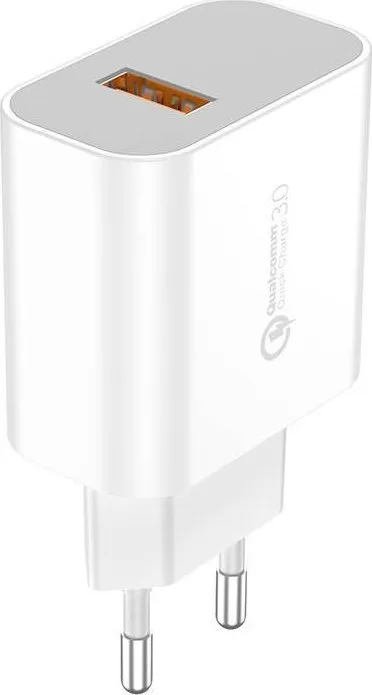 Karikues muri Foneng EU46, 1x USB QC 3.0, me kabllo USB Lightning, i bardhë - 2