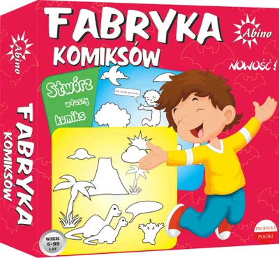 Set kreativ Abino Comic Factory, shabllone komikësh, për fëmijë 5-99 vjeç, multikolor - 1