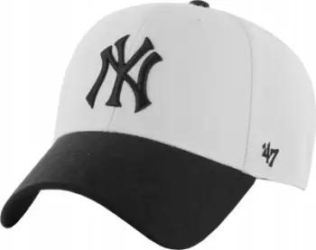 Kapelë bejzbolli 47Brand MLB York Yankees Sure Shot, snapback, rrjetë, e bardhë e zezë