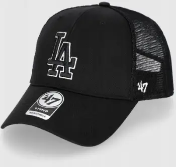 Kapelë trucker 47 Brand MLB Branson MVP Dodgers, rrjetë, e rregullueshme, e zezë