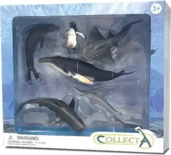 Set figura detare Collecta Sea Animals, 6 copë, plastikë, shumëngjyrësh