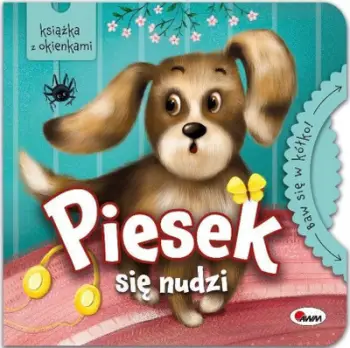 Libër për fëmijë The Dog Is Bored Play Around In A Circle, booklet ilustrues, në anglisht