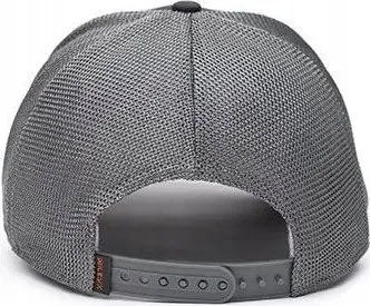 Kapelë trucker Wiley X WX, rrjetë poliestre, logo portokalli, gri e errët - 4
