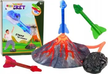 Lodër hedhëse dinosaurësh LEANToys Adjustable, distancë e rregullueshme, për fëmijë, shumëngjyrëshe