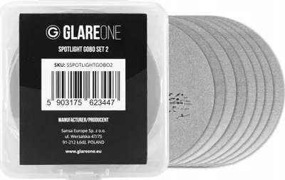Set gobo ndriçimi GlareOne Spotlight Gobo Set 2, 8 copë, për Spotlight dhe Spotlight Pro - 5
