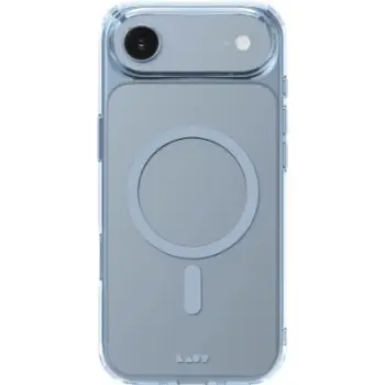 Mbulesë telefoni Laut Crystal Fluro për iPhone 17 Air, transparente, kompatibile me karikim magnetik, blu e çelët