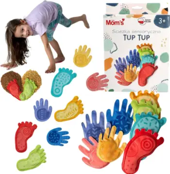 Set loje shqisore Hencz Moms Care Sensory Path, 8 copë, shumëngjyrësh