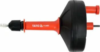 Spiralë pastrimi kanalizimi Yato YT-24990, 6m, tambur, portokalli e zezë